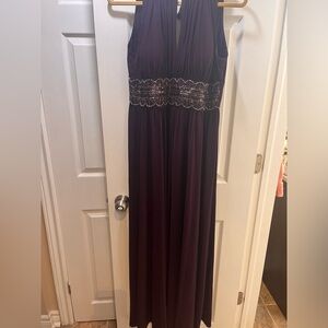 Magenta Coloured Long Formal Dress: Size “12”